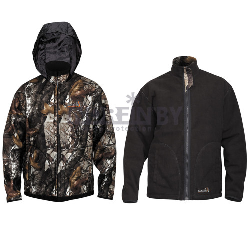 Куртка двухсторонняя Norfin Hunting Thunder Hood Staidness/Black